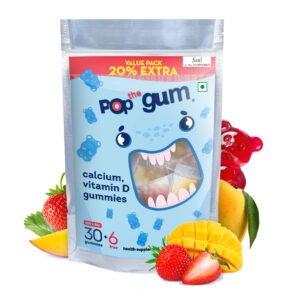 Calcium and Vitamin D Gummies for Kids and Adults Pop the gum